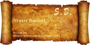 Stern Dániel névjegykártya